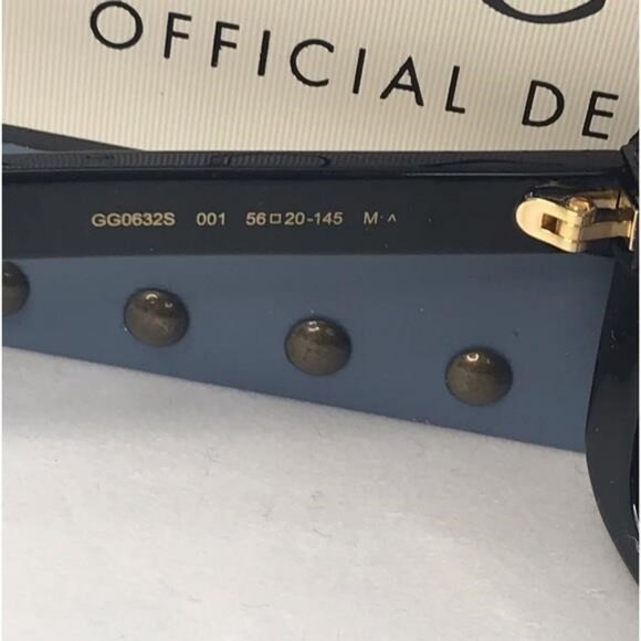 Authentic Gucci Grey Gradient Square Ladies Sunglasses GG0632S 001 main image 7